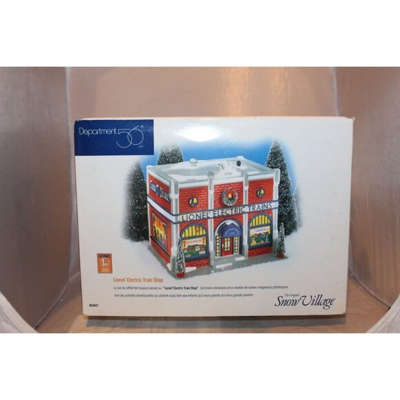 Dept 56 Snow Village - Lionel Electric Train Shop - Picture 6 of 7